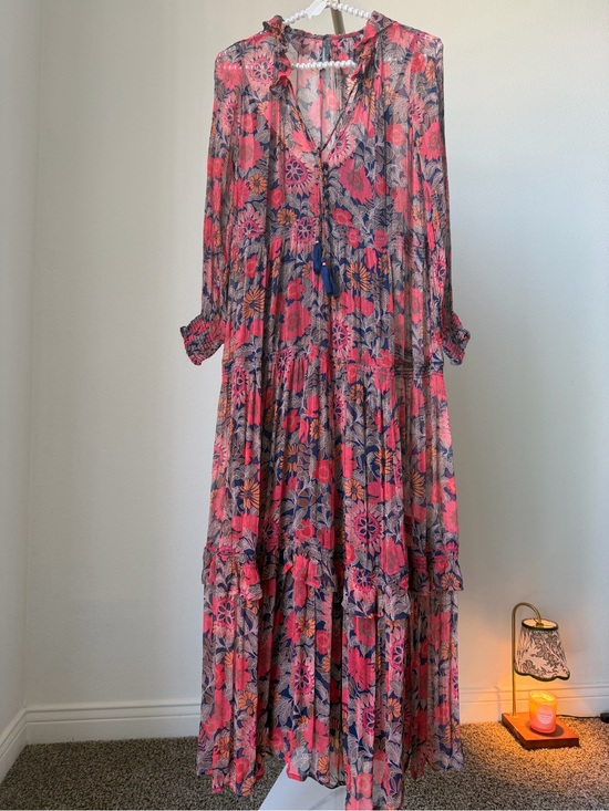 Anthropologie Dresses & Skirts - Anthropologie Floral Maxi Dress in Pink and Navy